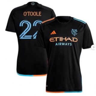 Men's New York City FC Kevin O'Toole Black 2024 24 7 Kit Replica Player Jersey