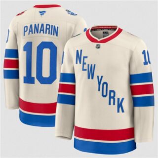 Men's New York Rangers #10 Artemi Panarin Cream 2026 Winter Classic Stitched Hockey Jersey
