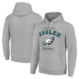 Men's Philadelphia Eagles Gray Pullover Hoodie