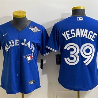 Women's Toronto Blue Jays #39 Trey Yesavage Royal 2025 World Series Cool Base Stitched Baseball Jersey(Run Small)