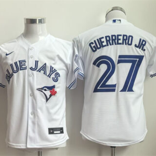 Youth Toronto Blue Jays #27 Vladimir Guerrero Jr. White Limited Stitched Baseball Jersey