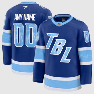 Custom Tampa Bay Lightning 2026 NHL Stadium Series Premium Jersey - Blue