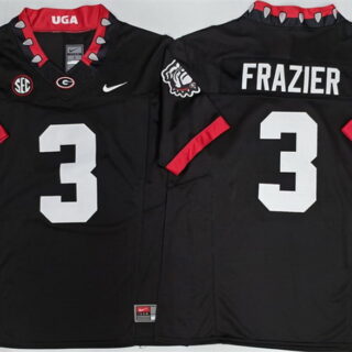 Georgia Bulldogs #3 Nate Frazier Black 2025 F.U.S.E. Stitched Jersey