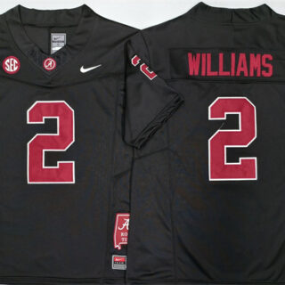 Men's Alabama Crimson Tide #2 Ryan Williams Black F.U.S.E Stitched Football Jersey