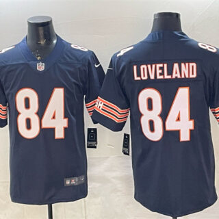 Men's Chicago Bears #84 Colston Loveland Navy Vapor Untouchable Stitched Football Jersey