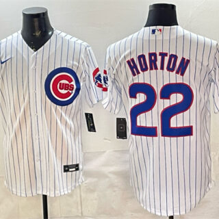 Men's Chicago Cubs #22 Cade Horton White Cool Base Stitched Baseball Jersey