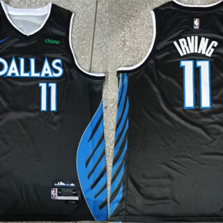 Men's Dallas Mavericks #11 Kyrie Irving Black 2025-26 City Edition Stitched Basketball Jersey