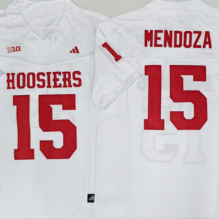 Men's Indiana Hoosiers #15 Fernando Mendoza White Stitched Basketball Jersey