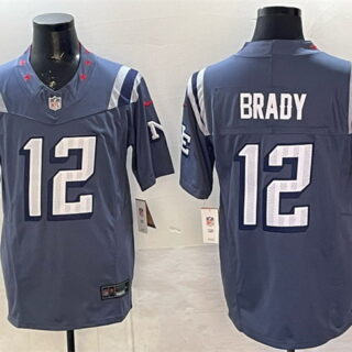 Men's New England Patriots #12 Tom Brady 2025 F.U.S.E. Rivalries Vapor Limited Stitched Football Jersey