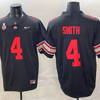 Men's Ohio State Buckeyes #4 Jeremiah Smith Black 2025 F.U.S.E. Limited Stitched Jersey