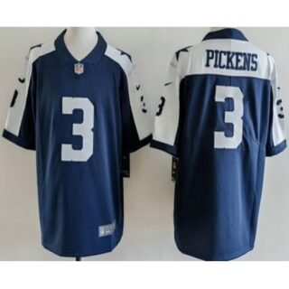 Men's Dallas Cowboys #3 George Pickens Limited Navy Alternate Vapor Jersey