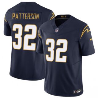 Men's Los Angeles Chargers #32 Jaret Patterson Navy 2025 F.U.S.E. Alternate Vapor Limited Football Stitched Jersey