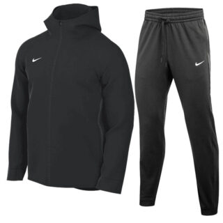 Men's Showtime Full Zip Hoodie And Basketball Pant HoodieSuit Black
