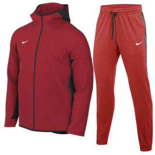 Men's Showtime Full Zip Hoodie And Basketball Pant HoodieSuit Red