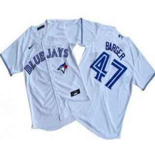 Men's Toronto Blue Jays #47 Addison Barger White Cool Base Jersey