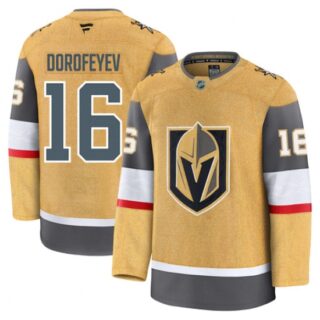 Men's Vegas Golden Knights #16 Pavel Dorofeyev Gold Home Authentic Jersey