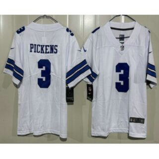 Youth Dallas Cowboys #3 George Pickens Limited White Vapor Jersey