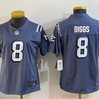 Youth New England Patriots #8 Stefon Diggs Navy 2025 Rivalries F.U.S.E Vapor Limited Stitched Football Jersey