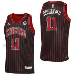 Men's Chicago Bulls #11 Ayo Dosunmu Black Stitched Basketball Jersey