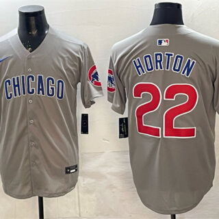 Men's Chicago Cubs #22 Cade Horton Grey Limited Stitched Baseball Jersey