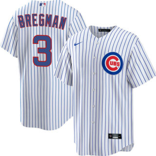 Men's Chicago Cubs #3 Alex Bregman White 2026 Cool Base Limited Stitched Baseball Jersey