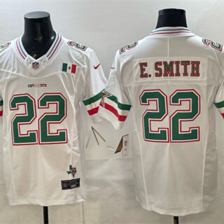 Men's Dallas Cowboys #22 Emmitt Smith 2024 Mexico White F.U.S.E. Stitched Football Jersey