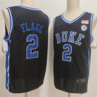 Men's Duke Blue Devils #2 Cooper Flagg Black Stitched Basketball Jersey