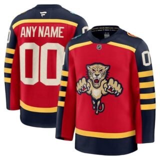 Men's Florida Panthers Custom Red 2026 Winter Classic Stitched Hockey Jersey
