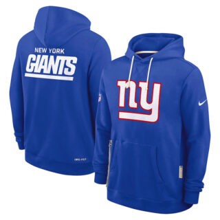 Men's New York Giants Royal Sideline Standard Issue Initial Home Dri-FIT Pullover Hoodie
