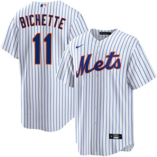 Men's New York Mets #11 Bo Bichette 2026 White Cool Base Stitched Baseball Jersey