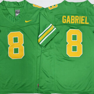 Men's Oregon Ducks #8 Dillon Gabriel 2026 Green F.U.S.E. Stitched Jersey