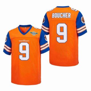 The Waterboy Bourbon Bowl #9 Bobby Boucher Orange Jerseys
