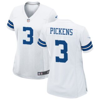 Women Dallas Cowboys #3 George Pickens White vapor Limited jersey