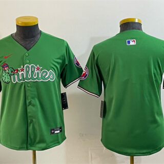 Youth Philadelphia Phillies Blank Green Phanatic Limited Stitched Jersey
