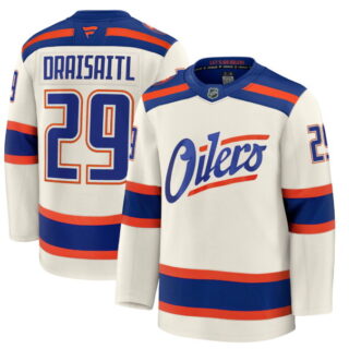 Men's Edmonton Oilers #29 Leon Draisaitl Alternate Cream Jersey
