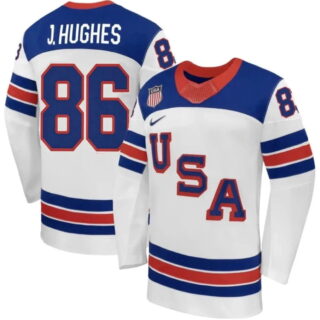 Men's Jack Hughes #86 Jersey Team USA Winter Olympics 2026 Hockey Premium STITCHED