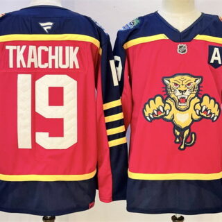 Men's Florida Panthers #19 Matthew Tkachuk Red 2026-2026 With A Patch Winter Classic Stitched Hockey Jersey