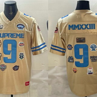 Men's Cream Football Championship Stitched Jersey