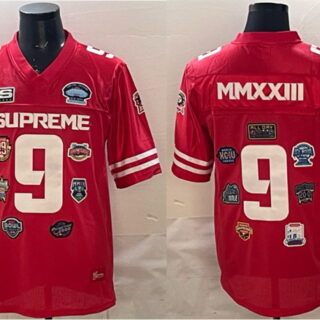 Men's Red Football Championship Stitched Jersey
