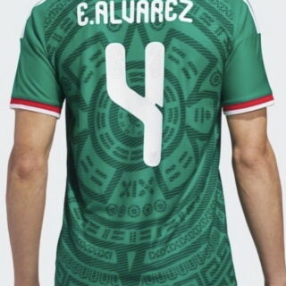 2026 Youth Mexico #4 E. ALVAREZ Green Short Sleeve Jersey