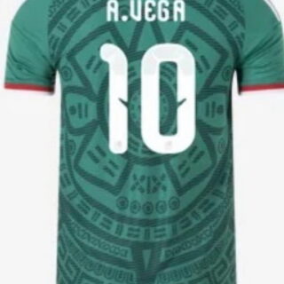 2026 Youth Mexico #10 A. VEGA Green Short Sleeve Jersey
