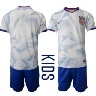 Kids United States USA Blank or Custom Team FIFA x World Cup 2026 Home White On Field Suit Jersey