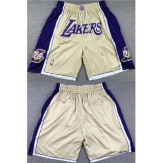 Los Angeles Lakers Gold Purple Shorts (Run Small)
