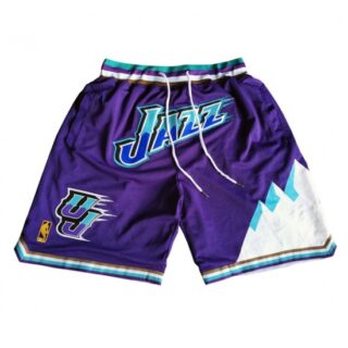Men Utah Jazz Purple NBA Shorts (Run Smaller)