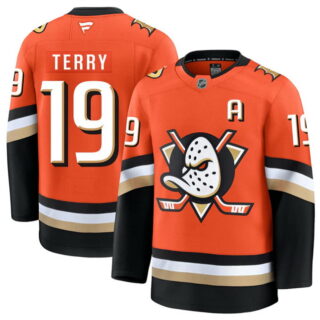 Men's Anaheim Ducks #19 Troy Terry Orange 2026 Home Stitched Hockey Jersey