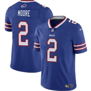 Men's Buffalo Bills #2 D.J. Moore Blue 2026 Vapor Untouchable Limited Stitched Football Jersey