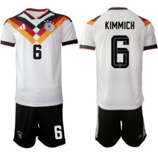 Men's Germany #6 Joshua Kimmich White 2025 2026 Home Soccer Jersey Suit