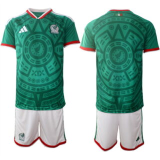 Men's Mexico Blank Green 2026 World Cup Home Soccer Jersey Suit
