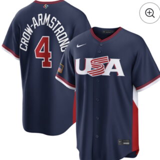Armstrong Navy 2026 World Baseball Classic United States 250th Anniversary Patch Road Stadium Stitched Jersey