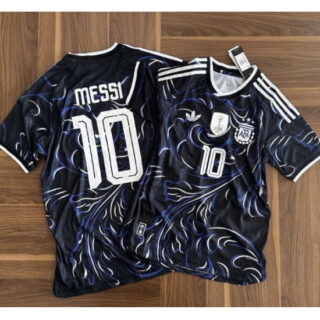 Men's Adidas Argentina #10 Messi 2026 World Cup Away FIFA jersey